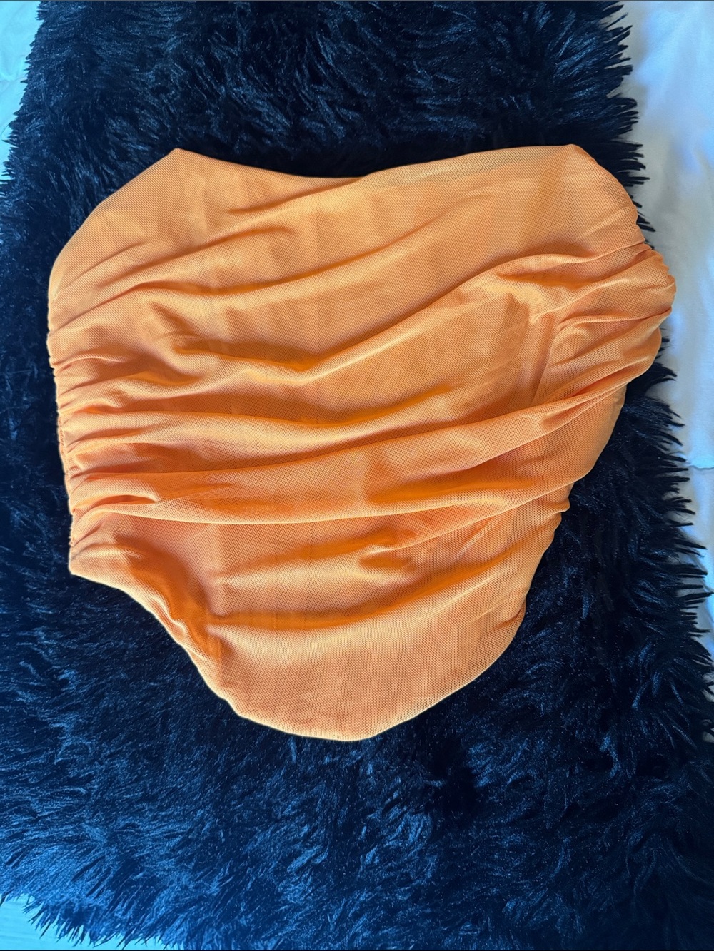 Women’s Orange Ruched Swim Bottom